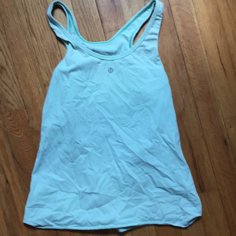 light blue lululemon tank size 6